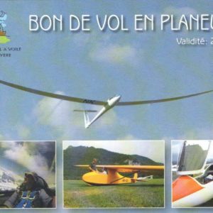 Bon de vol planeur